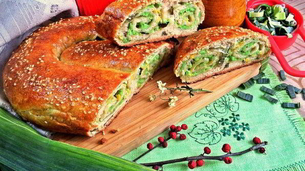 сырный пирог-рулет