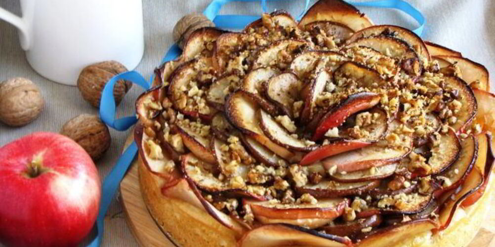 Рецепт яблочно-грушевого пирог