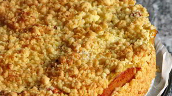 яблочный пирог с крошкой