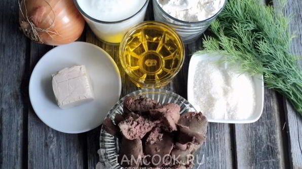 духовые пирожки с печенкой