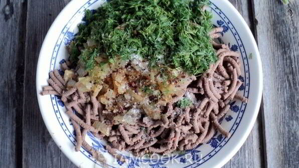 духовые пирожки с печенкой