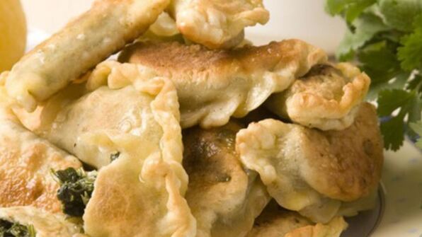 кутабы с зеленью