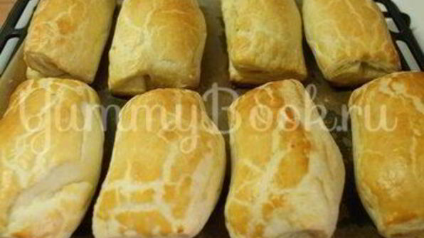 пирожки из слоеного теста