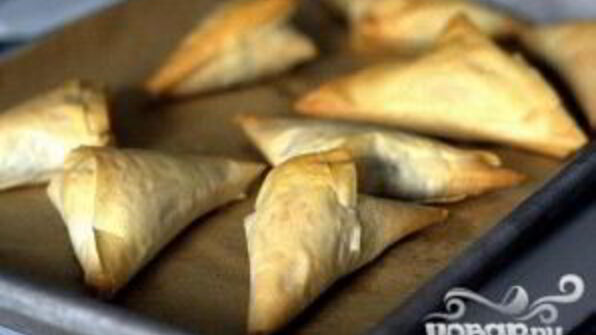 пирожки с грибами и голубым сыром