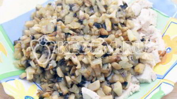 пирожки с курицей и грибами