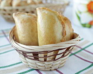 Пирожки с печенью и грибами