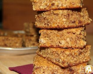 Апельсиновый брауни с грецкими орехами