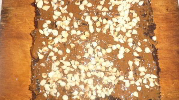 брауни с арахисом