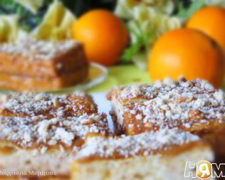 Медово-апельсиновые пирожные со сгущенкой