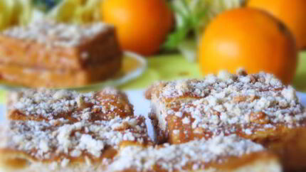 Медово-апельсиновые пирожные со сгущенкой