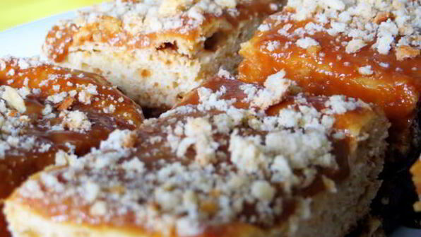 медово-апельсиновые пирожные со сгущенкой