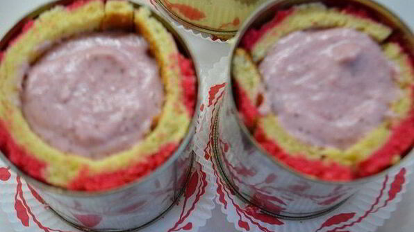 пирожное клубничный рассвет