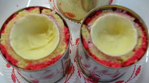 пирожное клубничный рассвет