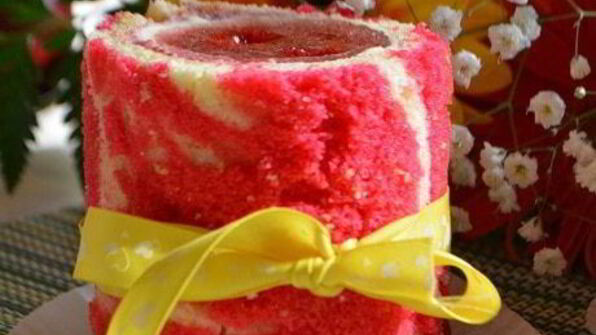 пирожное клубничный рассвет