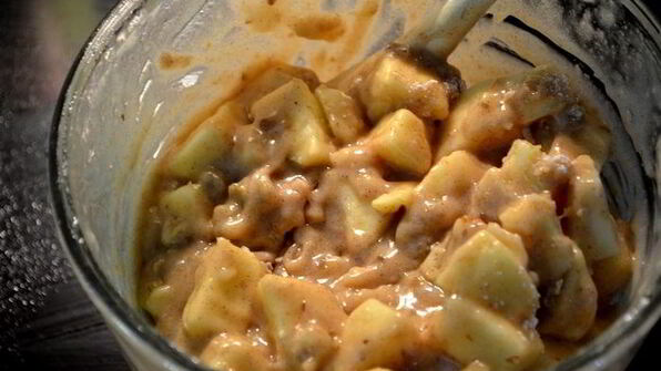 яблочный брауни