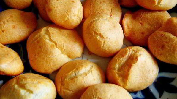 заварные пирожные с кремом из баклажан