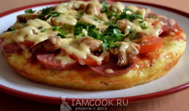 Быстрая пицца в мультиварке