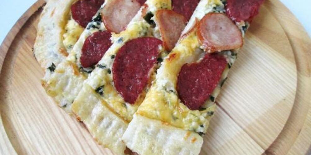 Рецепт пиде с колбасой — турецкой пиццы