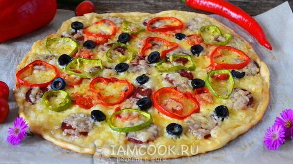 пицца на дрожжевом тесте в духовке