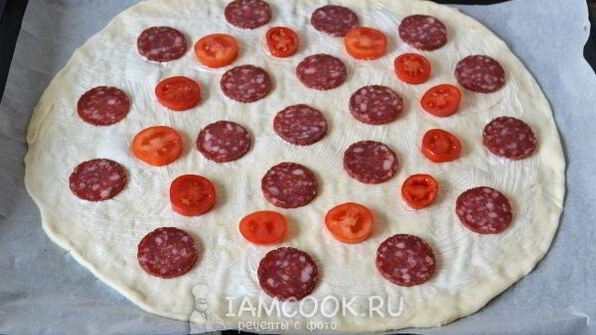 пицца на дрожжевом тесте в духовке