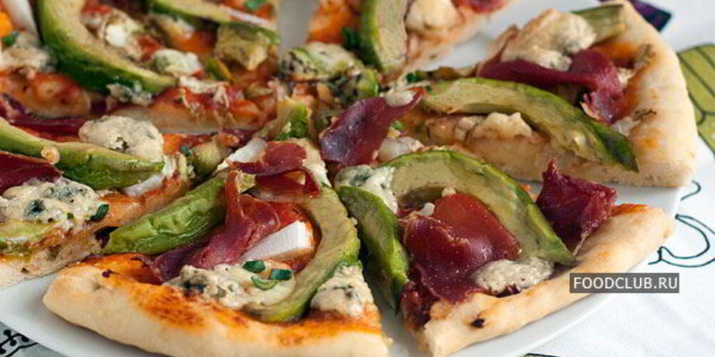 Рецепт пиццы с авокадо
