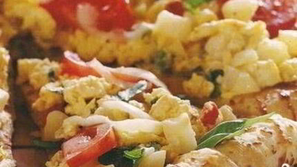 Пицца с картошкой и курицей