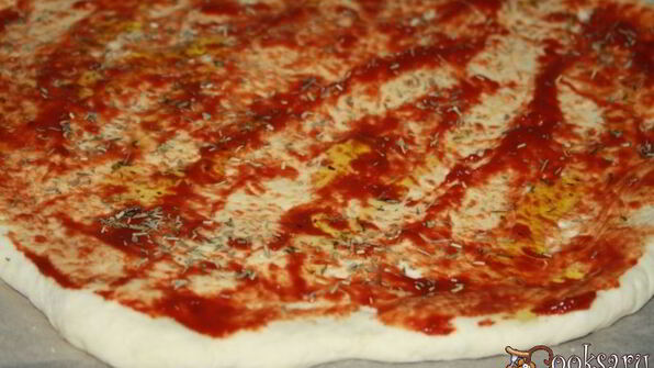 пицца с курицей и каперсами