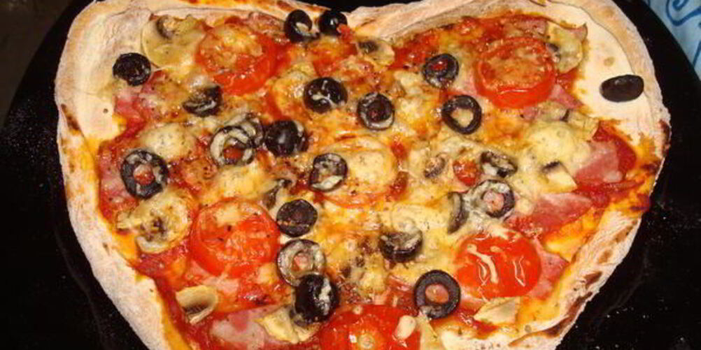 Рецепт пиццы сердечко