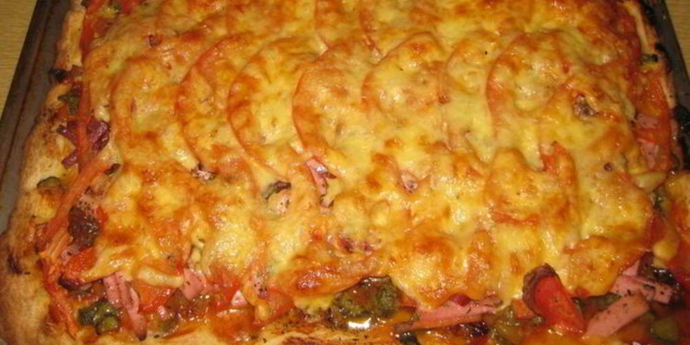 Рецепт пиццы в духовке на майонезе
