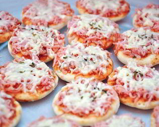 Простая мини пицца