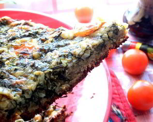 Сырная пицца на хлебе