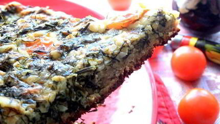 Сырная пицца на хлебе