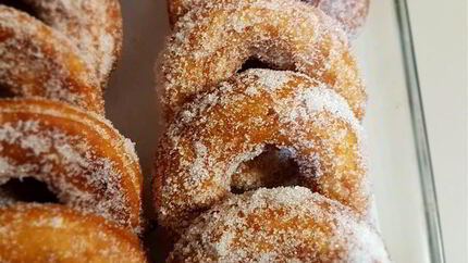 Бисквитные пончики