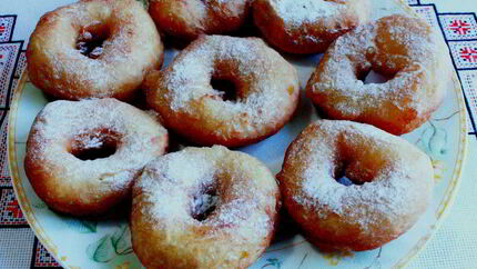 Быстрые пончики на кефире