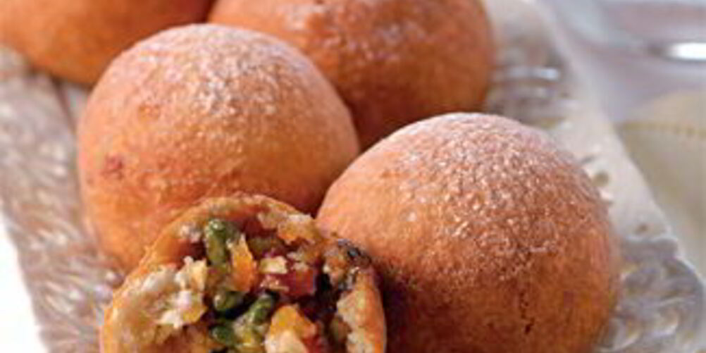 Рецепт быстрых творожно-фруктовые пончики