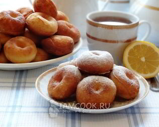 Пончики дрожжевые