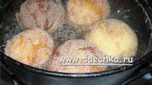 пончики с творогом