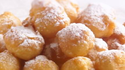 Пончики заварные по-французски