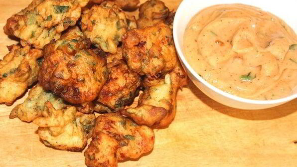 рыбные пончики из трески