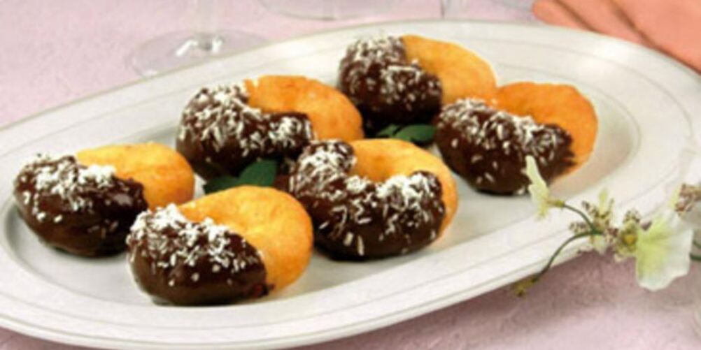 Рецепт шоколадна-кокосовых пончики