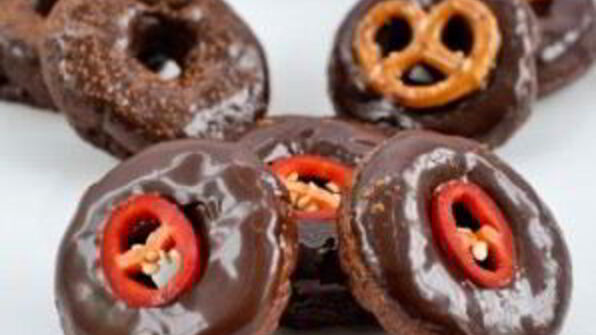 шоколадные пончики