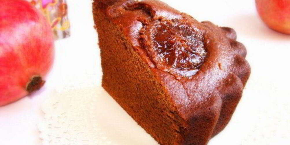 Рецепт коврижки на гранатовом соке с карамелизированными апельсинами