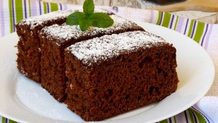 Коврижка с какао на варенье