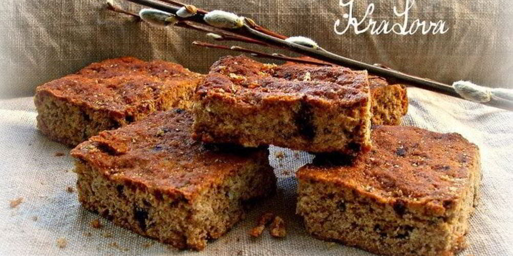 Рецепт коврижек из цельнозерновой муки с овсянкой и шоколадом