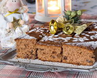 Медовая пряная коврижка с грецкими орехами