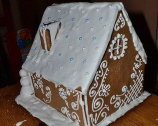 Пряничный домик имбирный