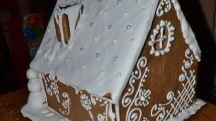 Пряничный домик имбирный