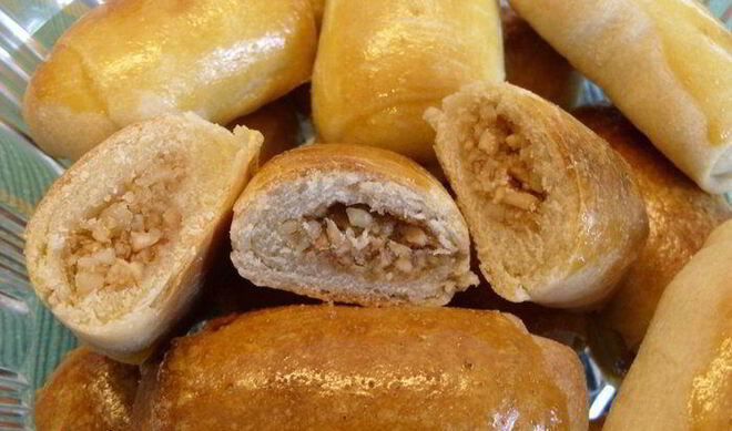 Рулетики песочные с орехами