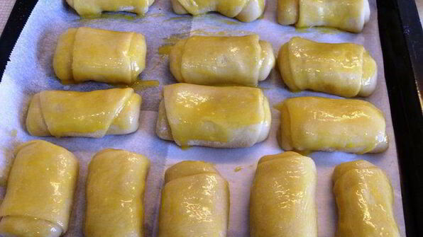 рулетики песочные с орехами