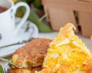 Апельсиновая шарлотка-перевертыш по-итальянски